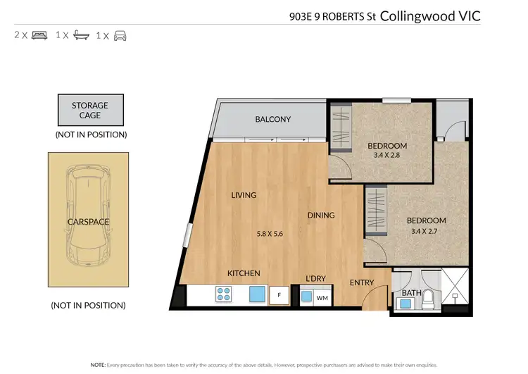 Floorplan of Homely apartment listing, 903E/9 Robert Street, Collingwood VIC 3066