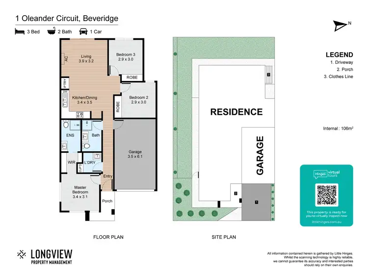 Floorplan of Homely house listing, 17 Oleander Circuit, Beveridge VIC 3753