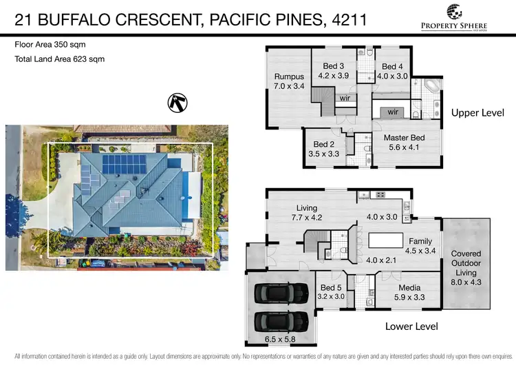 Floorplan of Homely house listing, 21 Buffalo Crescent, Pacific Pines QLD 4211