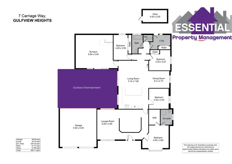 Floorplan of Homely house listing, 7 Carriage Way, Gulfview Heights SA 5096