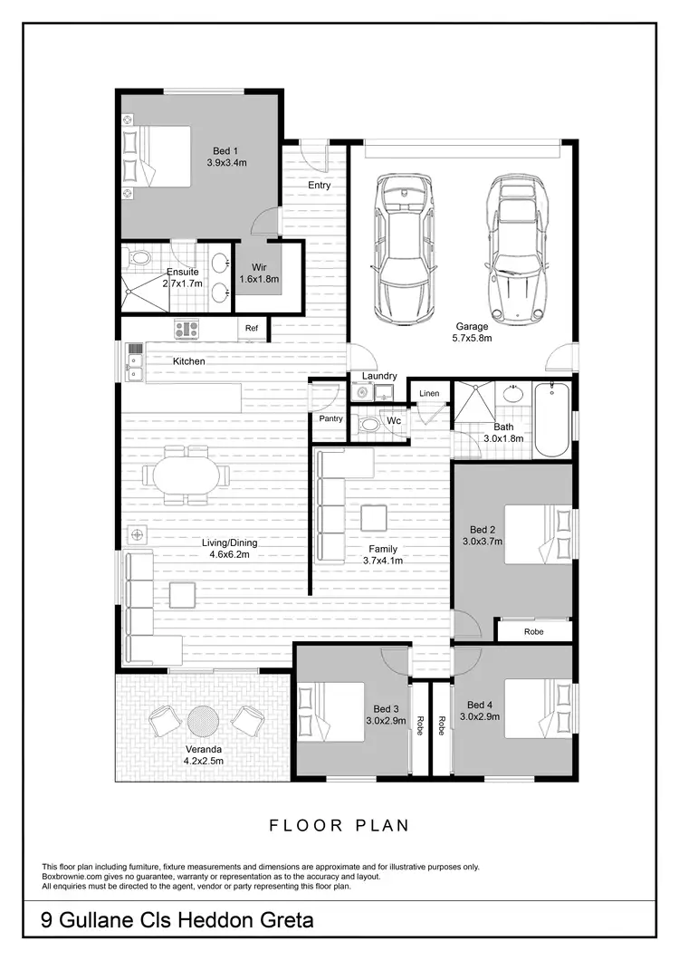 Floorplan of Homely house listing, 7 Gullane Close, Heddon Greta NSW 2321