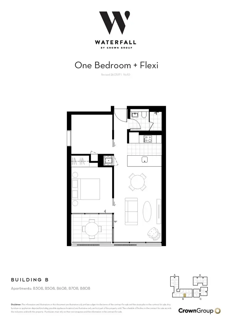 Floorplan of Homely apartment listing, 308/20 O'Dea Avenue, Waterloo NSW 2017