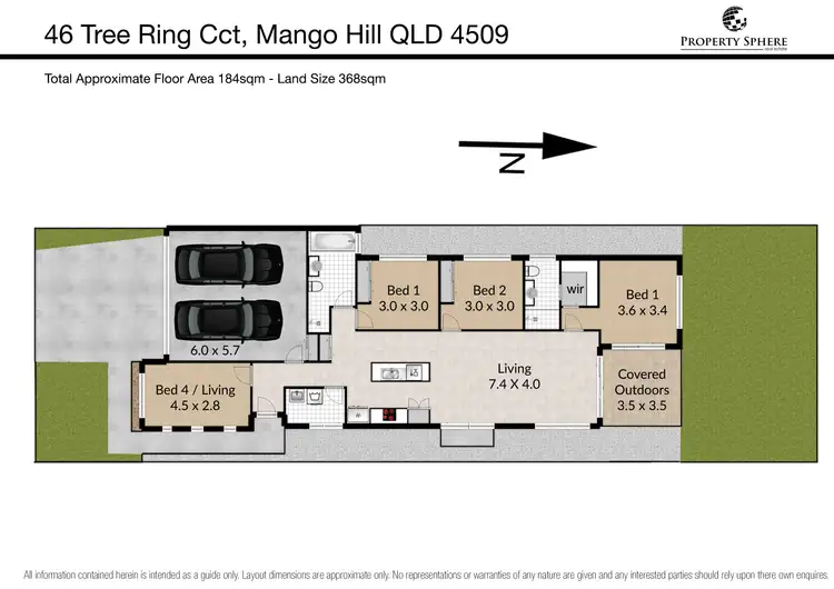 Floorplan of Homely house listing, 46 Tree Ring Circuit, Mango Hill QLD 4509