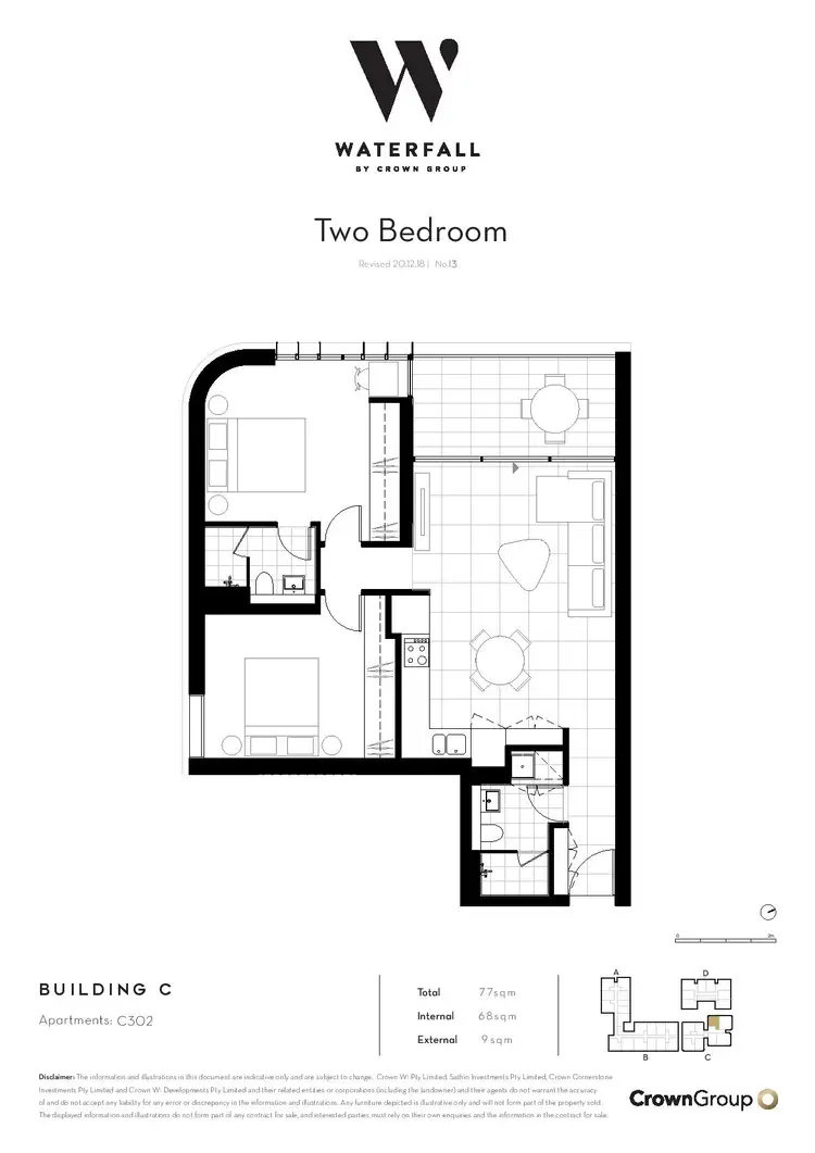 Floorplan of Homely apartment listing, 302/21 Dunkerley Place, Waterloo NSW 2017