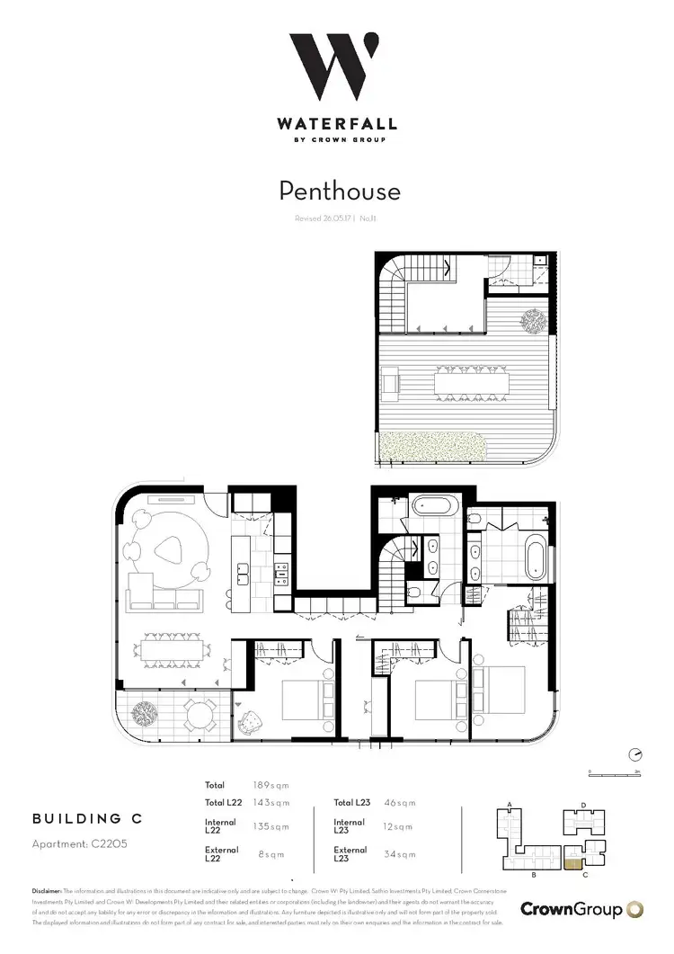 Floorplan of Homely apartment listing, 2205/21 Dunkerley Place, Waterloo NSW 2017