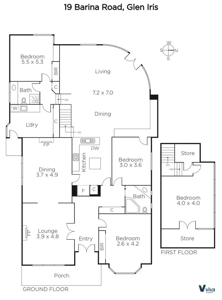 Floorplan of Homely house listing, 19 Barina Road, Glen Iris VIC 3146