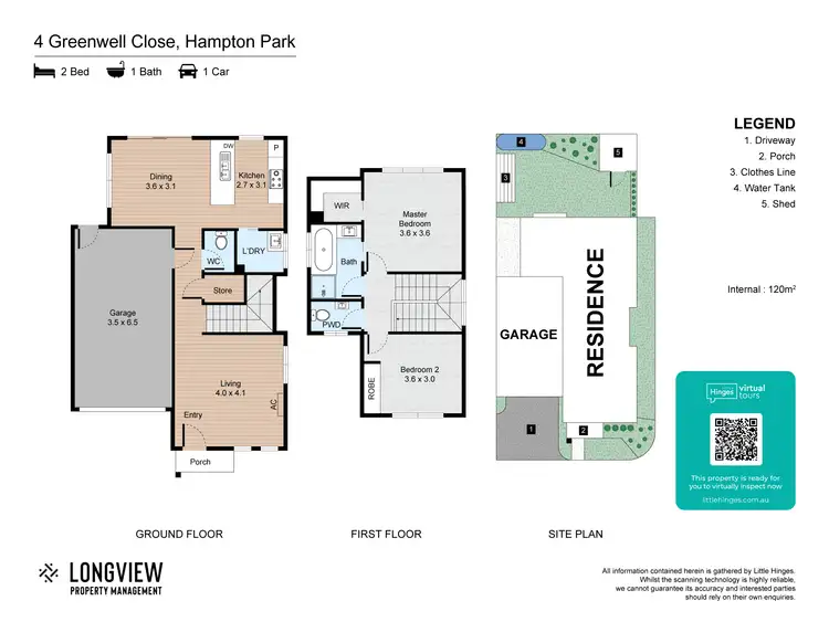 Floorplan of Homely townhouse listing, 4 Greenwell Close, Hampton Park VIC 3976