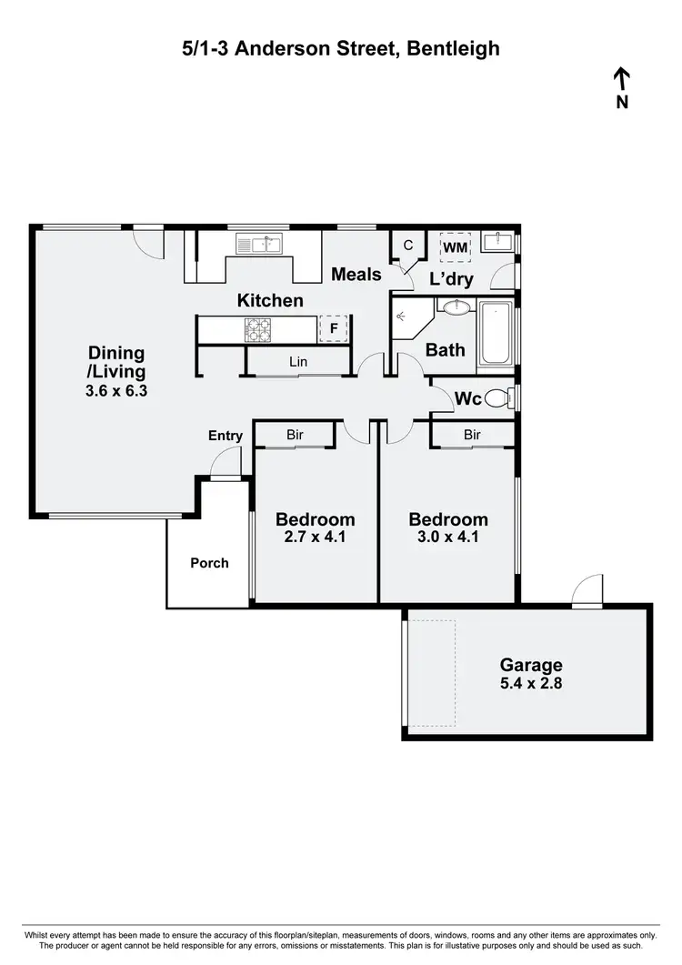 Floorplan of Homely villa listing, 5/1-3 Anderson Street, Bentleigh VIC 3204