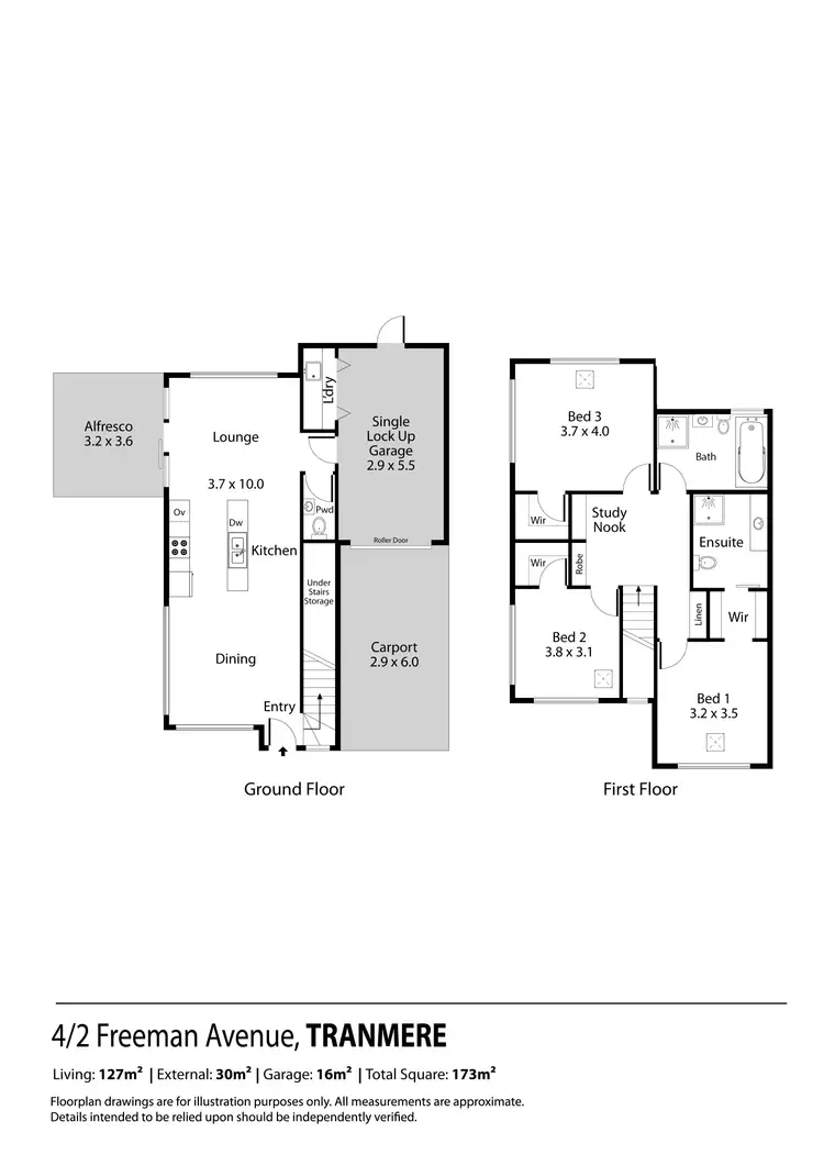 Floorplan of Homely house listing, 4/2 Freeman Avenue, Tranmere SA 5073