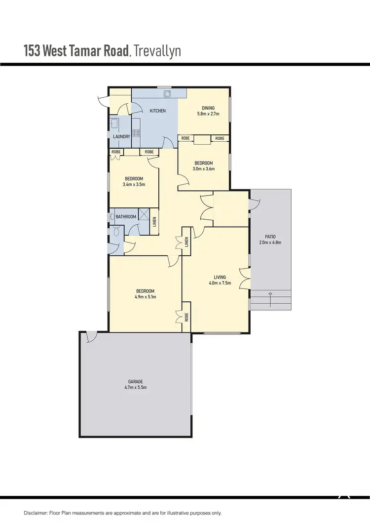 Floorplan of Homely house listing, 153 West Tamar Road, Riverside TAS 7250