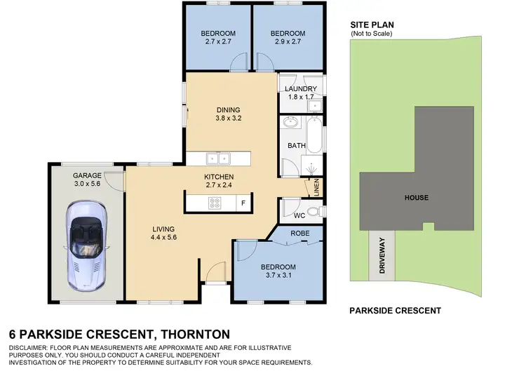 Floorplan of Homely house listing, 6 Parkside Crescent, Thornton NSW 2322