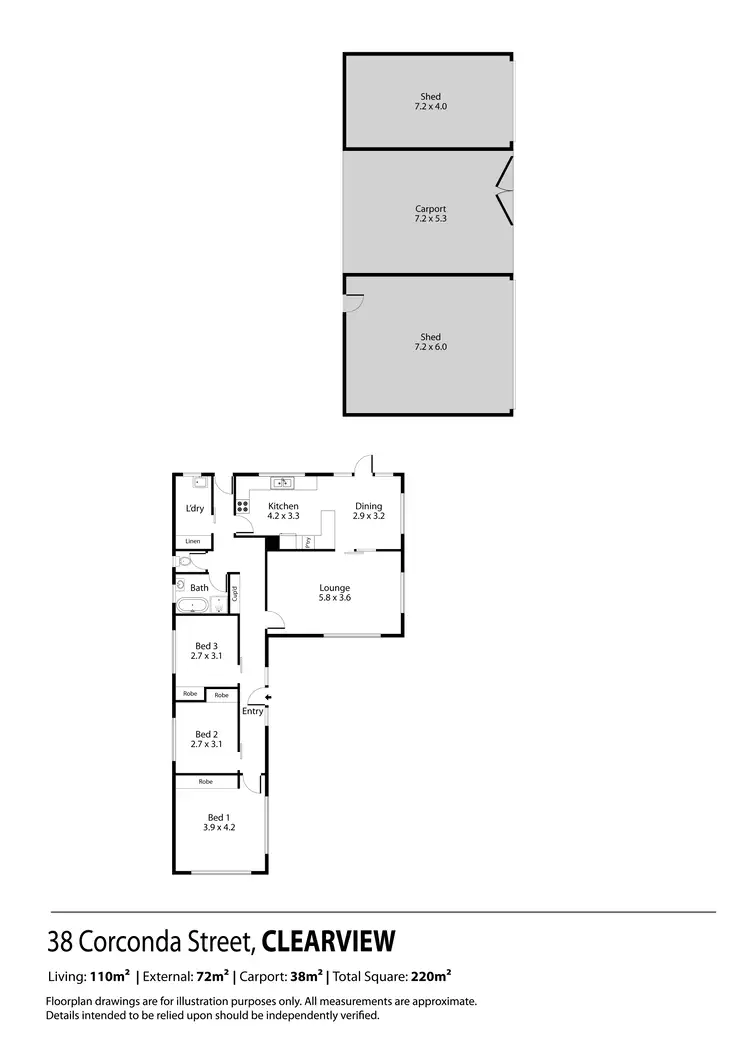 Floorplan of Homely house listing, 38 Corconda Street, Clearview SA 5085