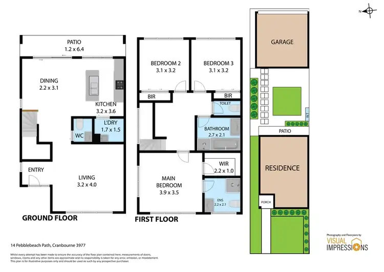Floorplan of Homely townhouse listing, 14 Pebblebeach Path, Cranbourne West VIC 3977