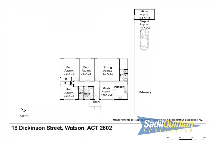 Floorplan of Homely house listing, 18 Dickinson Street, Watson ACT 2602