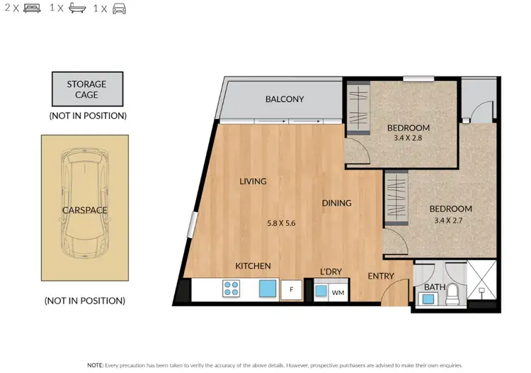 Floorplan of Homely apartment listing, 1303E/9 Robert Street, Collingwood VIC 3066