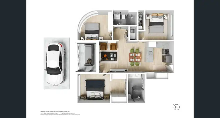 Floorplan of Homely apartment listing, 307/3 Tarver St, Port Melbourne VIC 3207