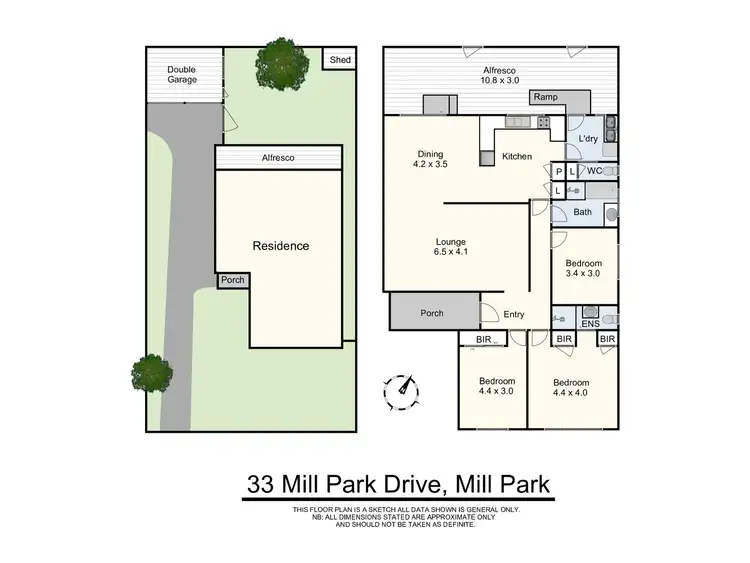 Floorplan of Homely house listing, 33 Mill Park Drive, Mill Park VIC 3082