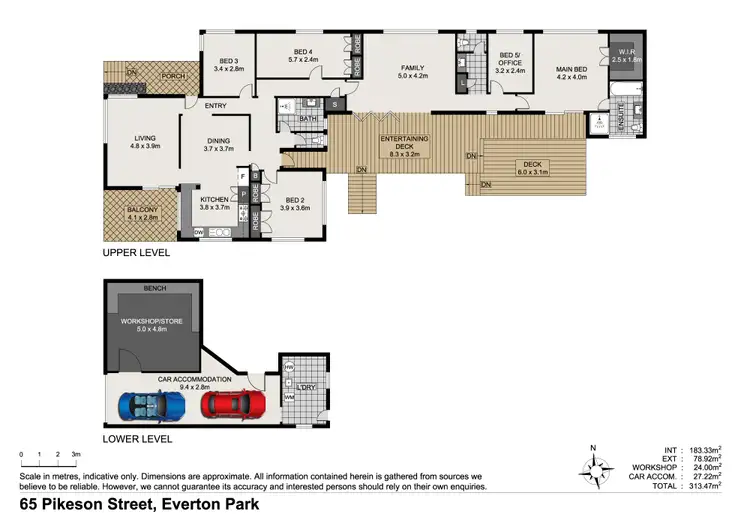 Floorplan of Homely house listing, 65 Pikeson Street, Everton Park QLD 4053