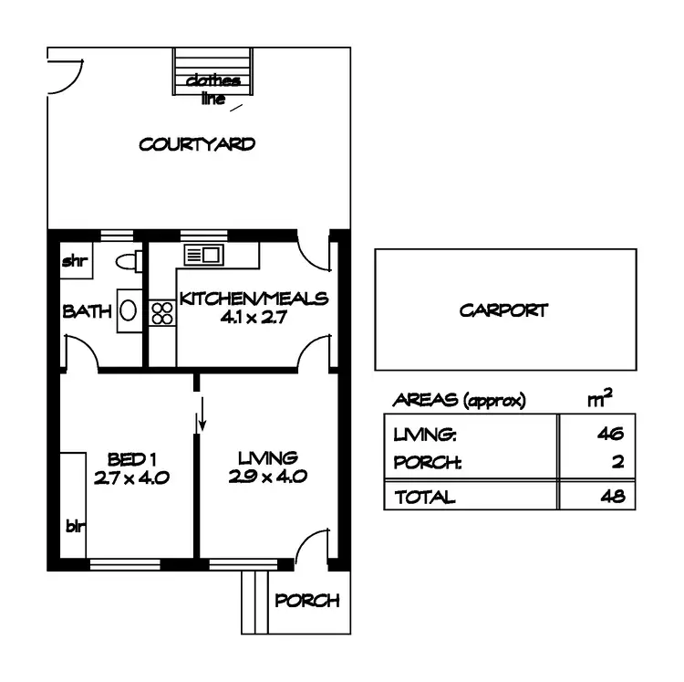 Floorplan of Homely unit listing, Unit 1/6 Chapel Street, Magill SA 5072