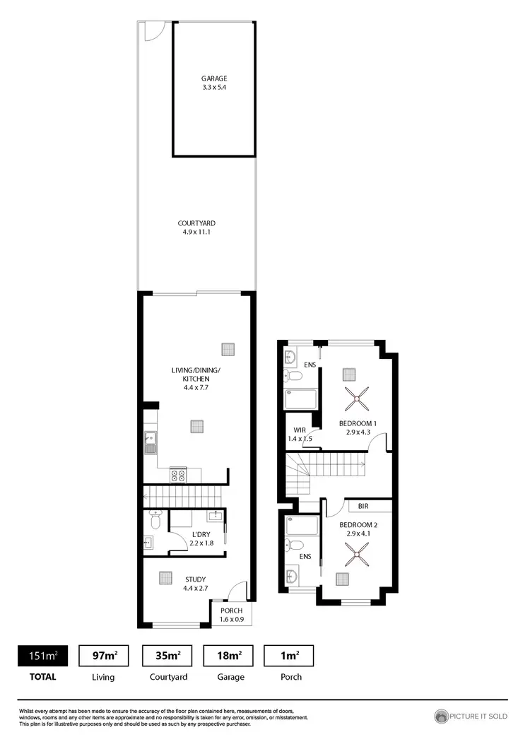 Floorplan of Homely townhouse listing, 39 Tiwu Street, Lightsview SA 5085