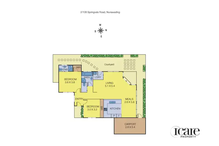 Floorplan of Homely unit listing, 2/108 Springvale Road, Nunawading VIC 3131