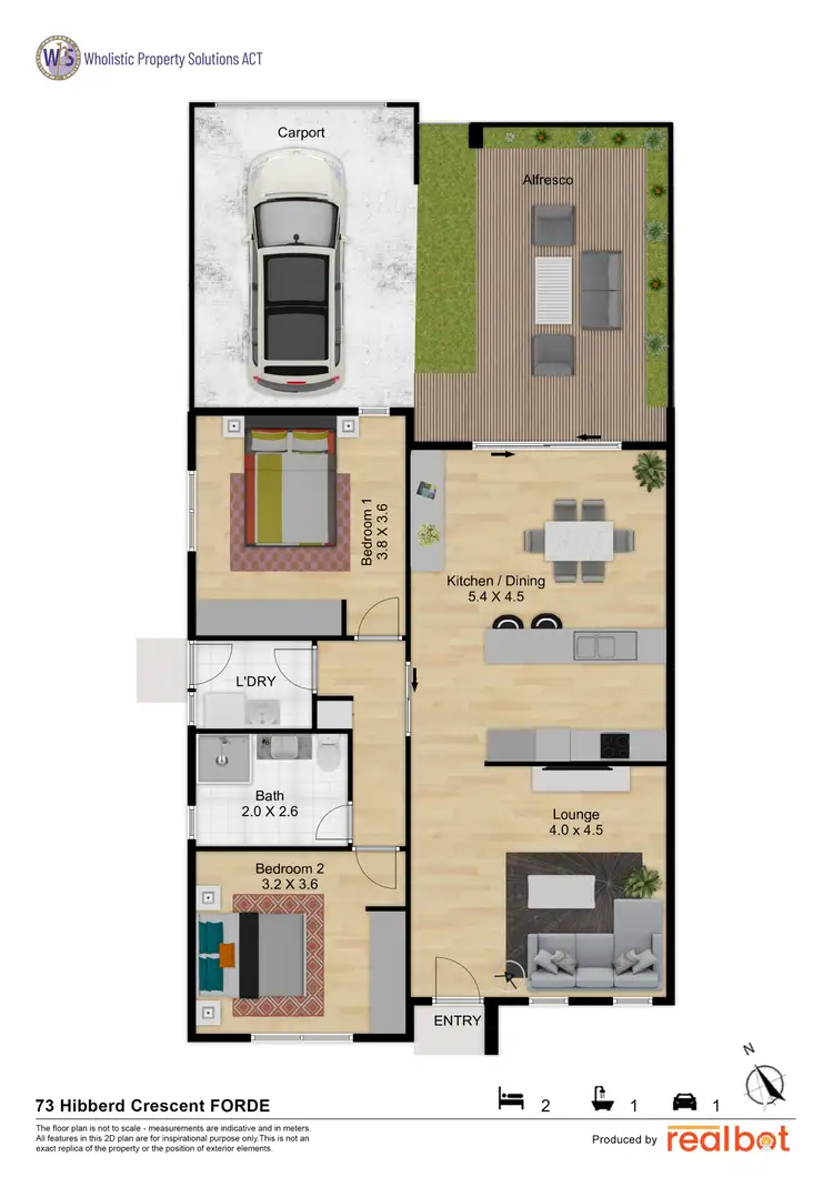 Floorplan of Homely house listing, 73 Hibberd Crescent, Forde ACT 2914