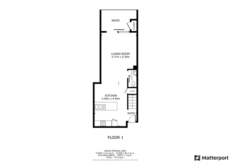 Floorplan of Homely townhouse listing, 1/29 Jimmy Little Street, Moncrieff ACT 2914