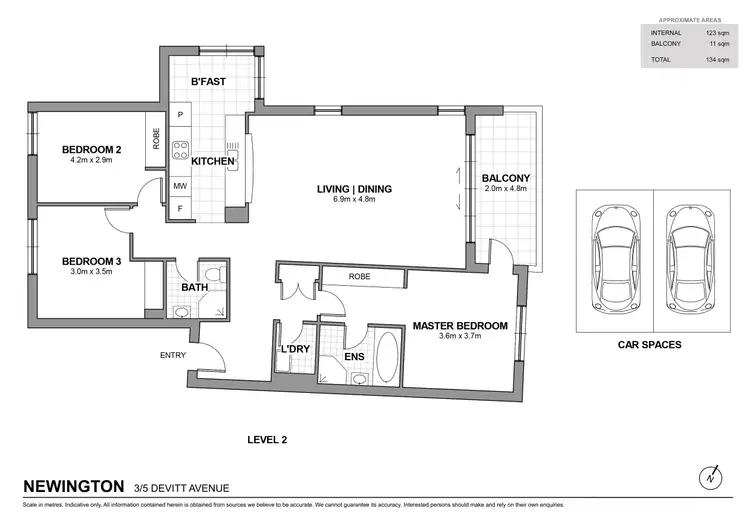 Floorplan of Homely unit listing, 3/5 Devitt Ave, Newington NSW 2127