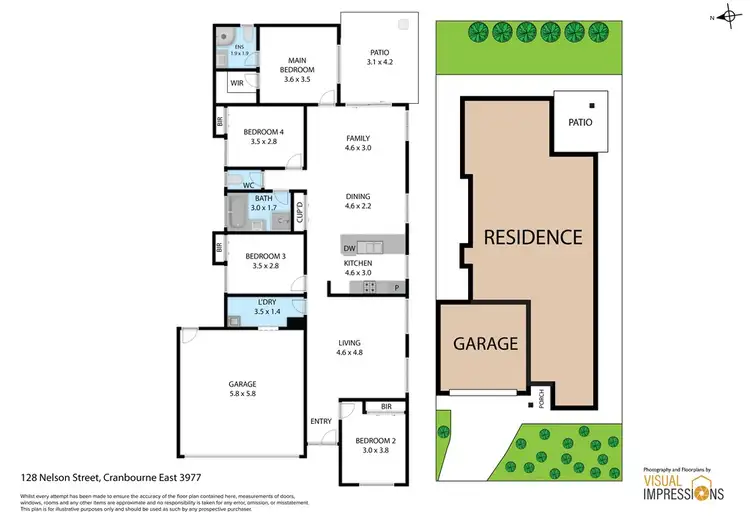 Floorplan of Homely house listing, 128 Nelson Street, Cranbourne East VIC 3977