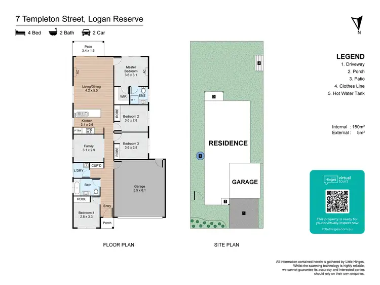 Floorplan of Homely house listing, 7 Templeton Street, Logan Reserve QLD 4133