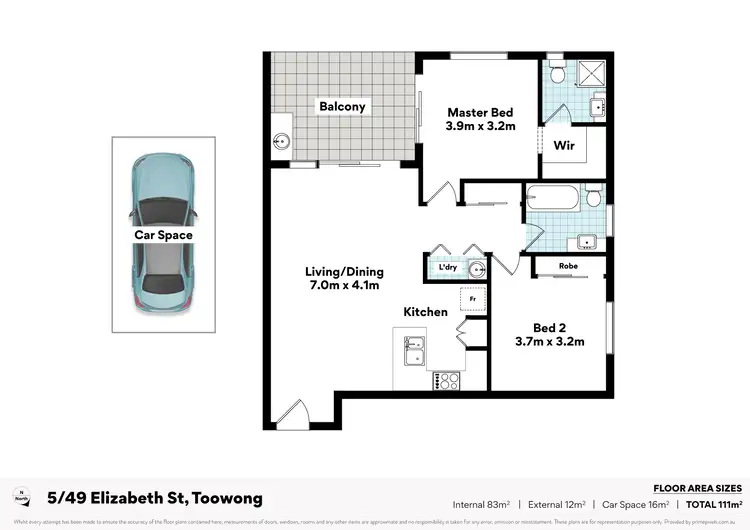 Floorplan of Homely house listing, 5/49 Elizabeth St, Toowong QLD 4066