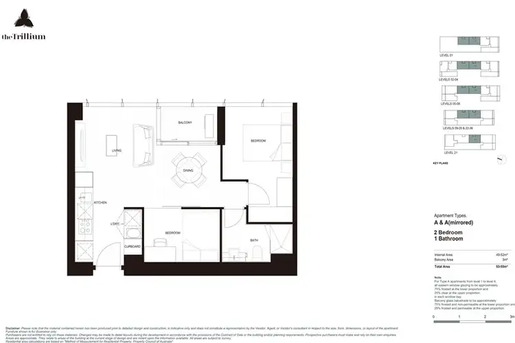 Floorplan of Homely apartment listing, 1703/36-40 La Trobe Street, Melbourne VIC 3000