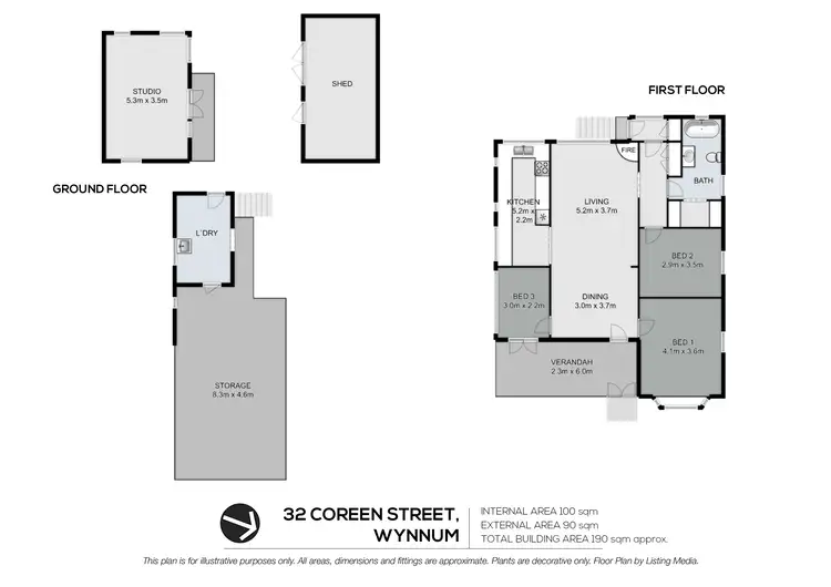 Floorplan of Homely house listing, 32 Coreen Street, Wynnum QLD 4178