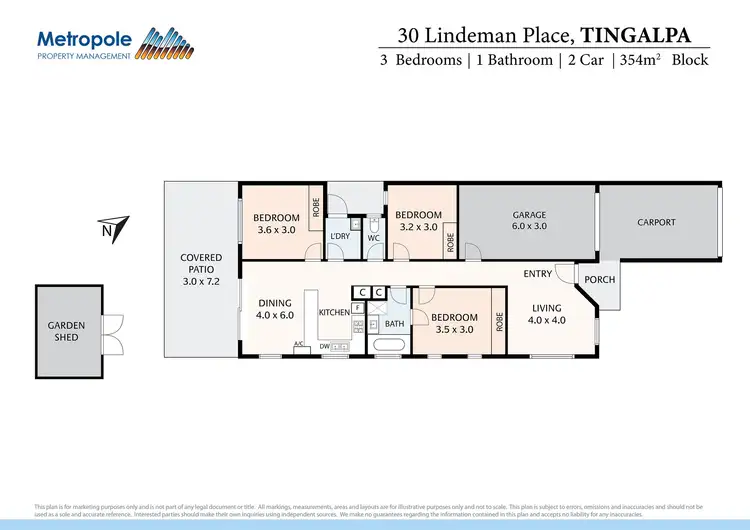 Floorplan of Homely house listing, 30 Lindeman Place, Tingalpa QLD 4173