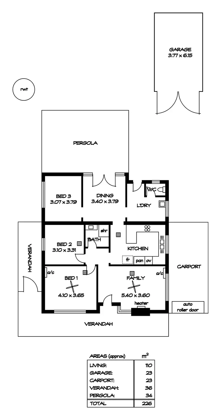 Floorplan of Homely house listing, 22 Ragless Avenue, Enfield SA 5085