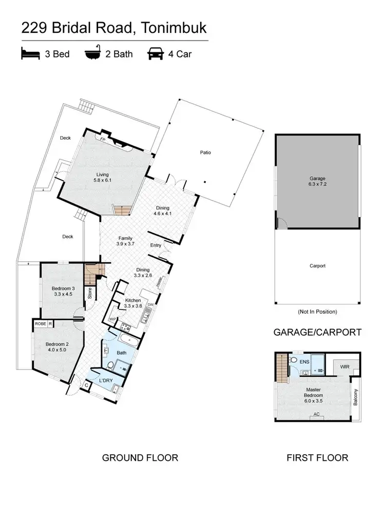 Floorplan of Homely rural property listing, 229 Bridal Road, Tonimbuk VIC 3815