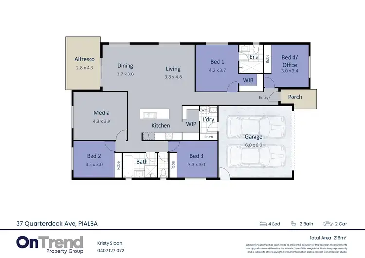 Floorplan of Homely house listing, 37 Quarterdeck Avenue, Pialba QLD 4655