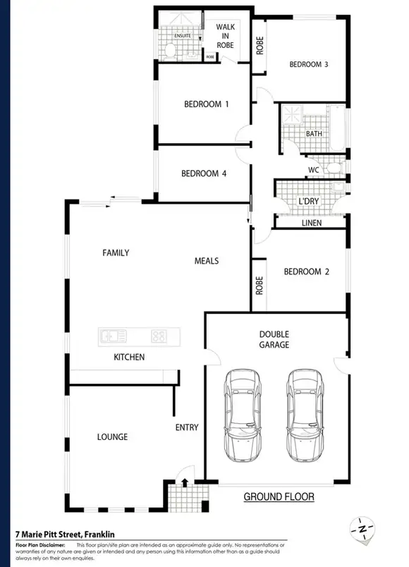 Floorplan of Homely house listing, 7 Marie Pitt St, Franklin ACT 2913