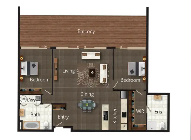 Floorplan of Homely apartment listing, 45/10 Burke Cresent, Kingston ACT 2604