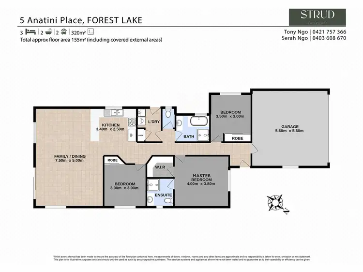 Floorplan of Homely house listing, 5 Anatini Place, Forest Lake QLD 4078