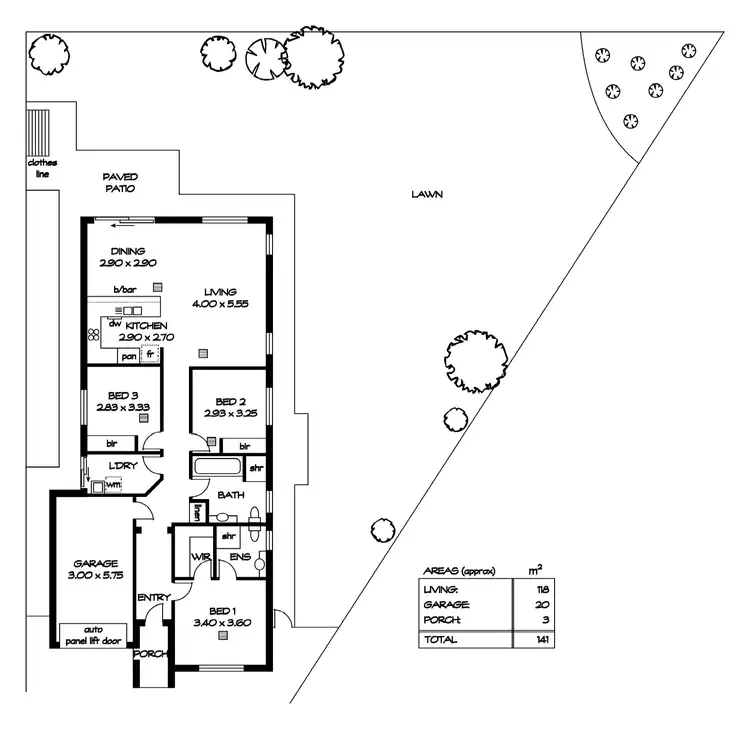 Floorplan of Homely house listing, 25 Chateau Avenue, Andrews Farm SA 5114