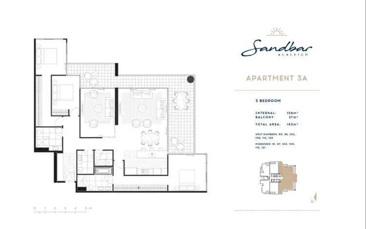 Floorplan of Homely unit listing, 114/1969-1971 Gold Coast Highway, Burleigh Heads QLD 4220