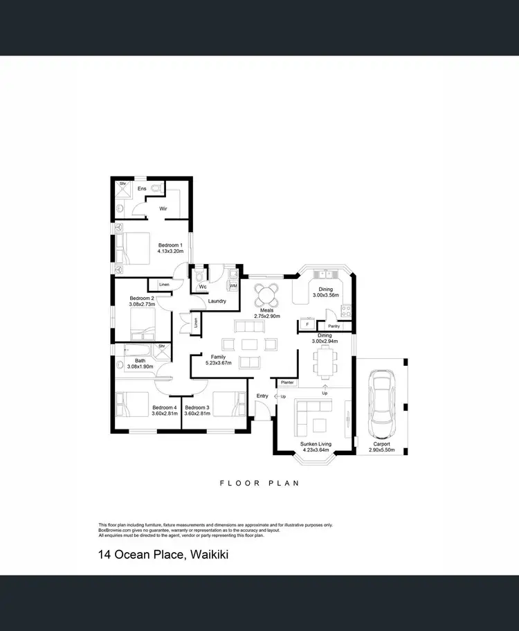 Floorplan of Homely house listing, 14 Ocean Place, Waikiki WA 6169