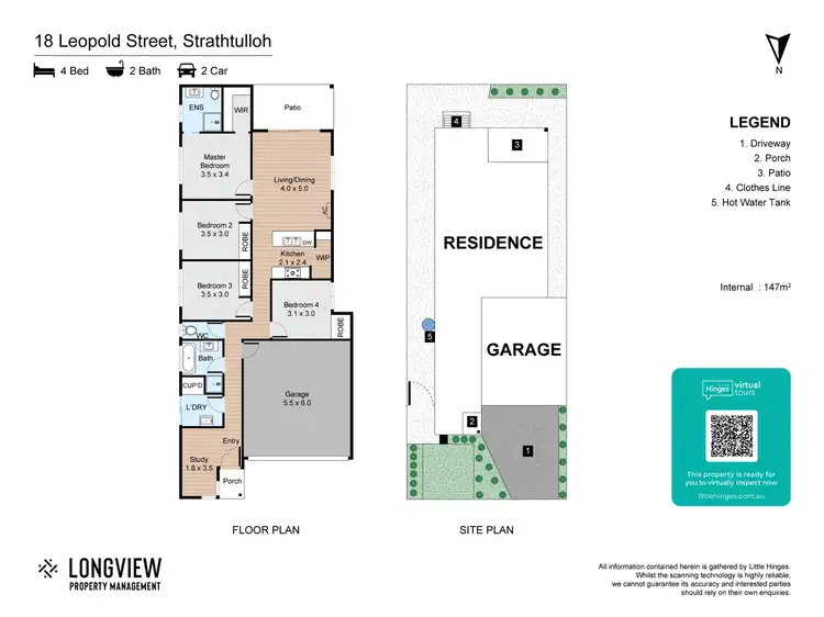 Floorplan of Homely house listing, 18 Leopold Street, Strathtulloh VIC 3338