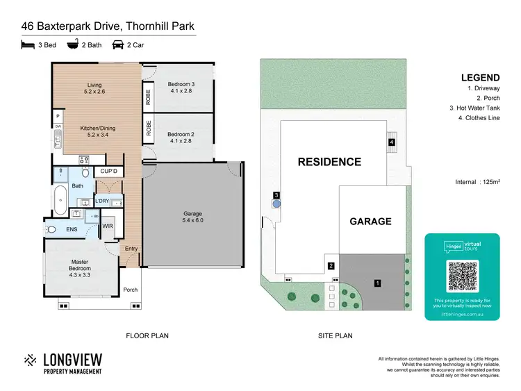 Floorplan of Homely house listing, 46 Baxterpark Drive, Thornhill Park VIC 3335