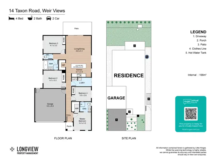 Floorplan of Homely house listing, 14 Taxon Road, Weir Views VIC 3338