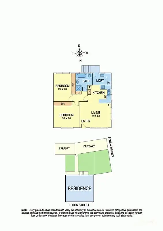 Floorplan of Homely house listing, 2/36 Efron Street, Nunawading VIC 3131