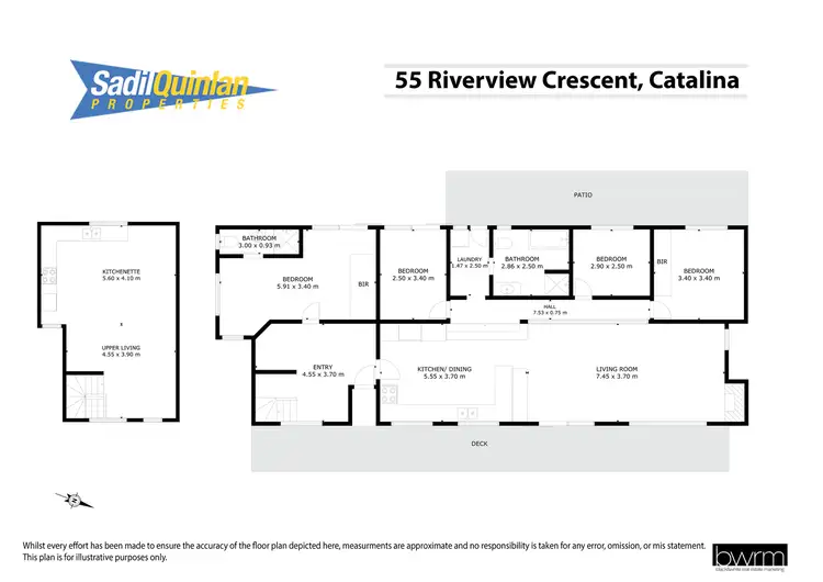 Floorplan of Homely house listing, 55 Riverview Crescent, Catalina NSW 2536