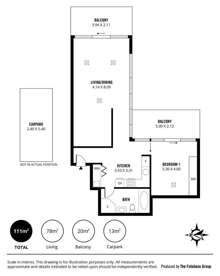 Floorplan of Homely apartment listing, 1101/25 Colley Terrace, Glenelg SA 5045