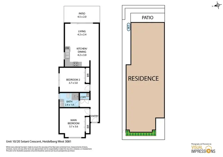 Floorplan of Homely townhouse listing, 10/20-22 Setani Crescent, Heidelberg West VIC 3081